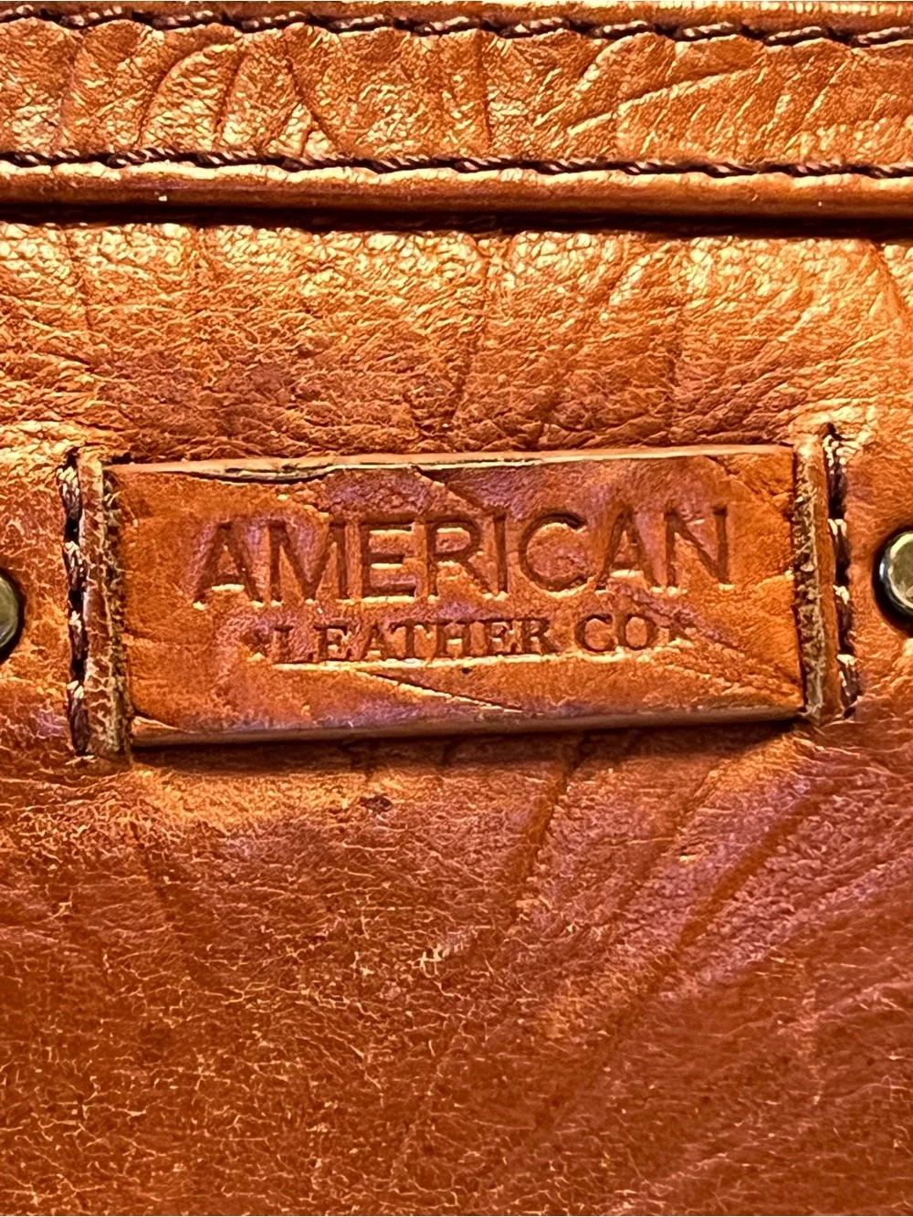 American leather Vintage-Inspired Brown Crossbody Bag by Merona